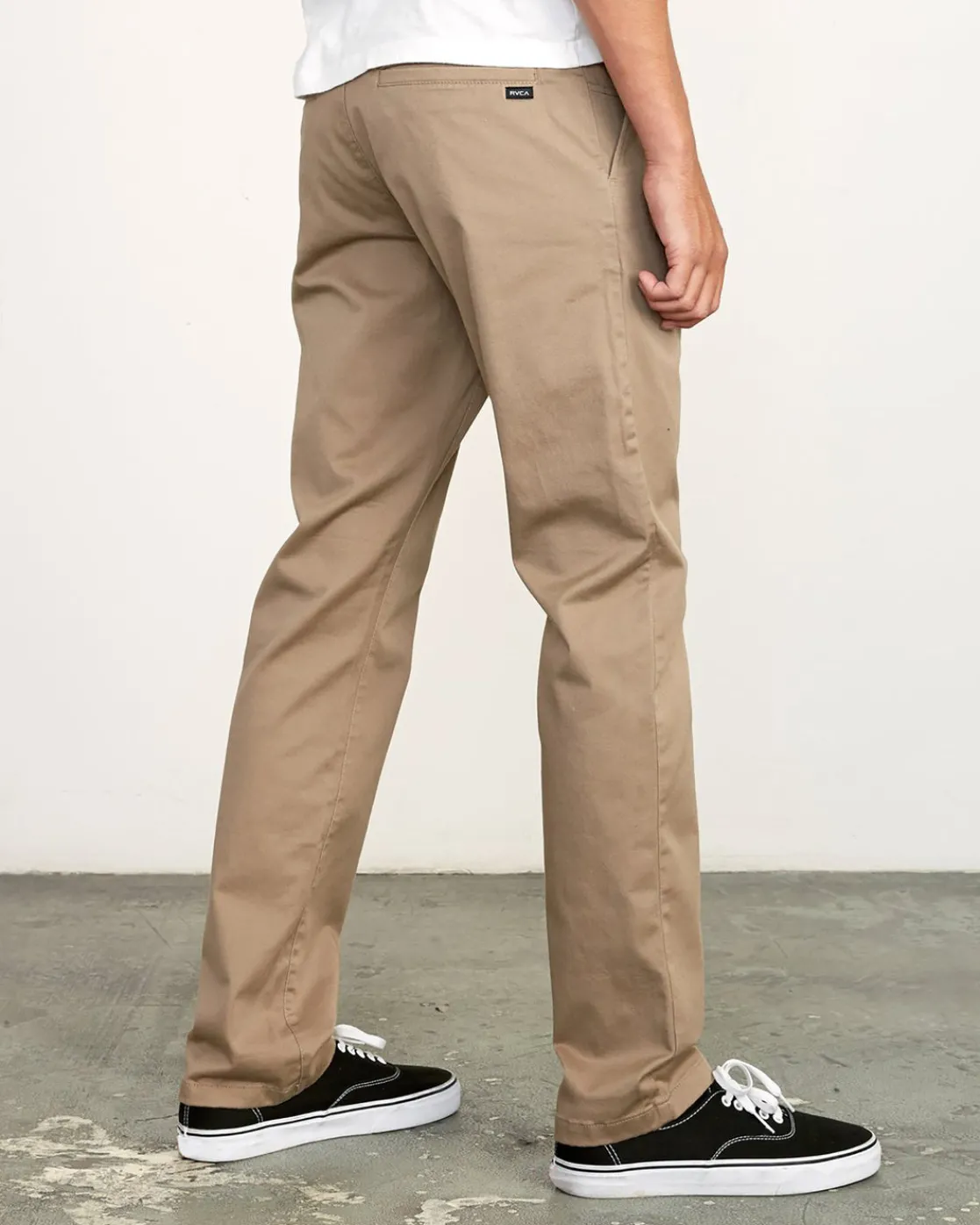 RVCA THE WEEKEND STRETCH STRAIGHT FIT PANTS Dark Khaki New