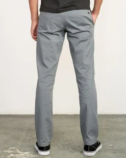 RVCA THE WEEKEND STRETCH STRAIGHT FIT PANTS Smoke Discount