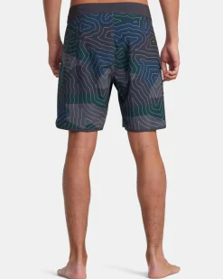 RVCA TOPO EASTERN 18 18" BOARDSHORTS Hawaii Topo Camo