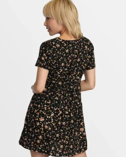 RVCA UNDERSTATED MINI DRESS Tan Discount