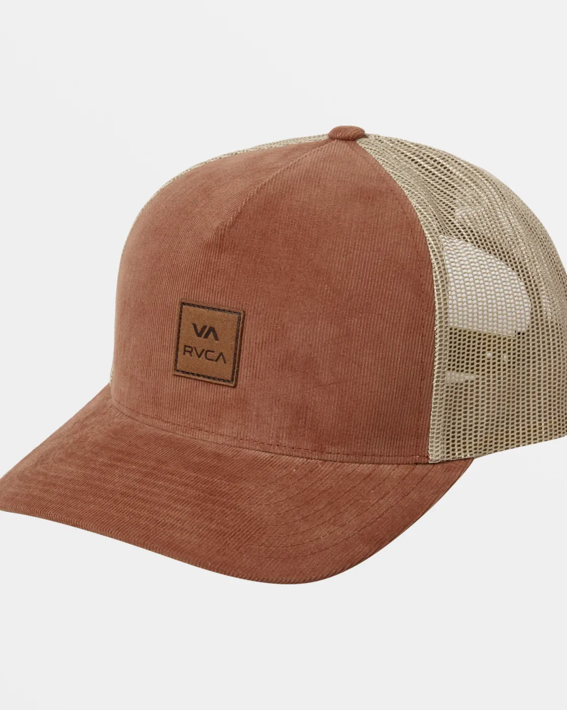 RVCA VA ALL THE WAY CORD TRUCKER HAT Rawhide Outlet