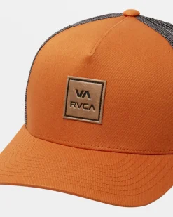 RVCA VA ALL THE WAY CURVED BRIM TRUCKER HAT Adobe Discount