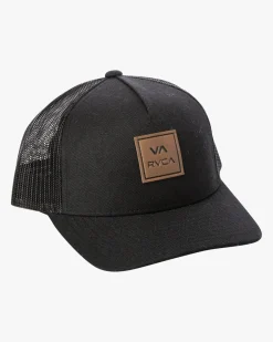 RVCA VA ALL THE WAY CURVED BRIM TRUCKER HAT Balsam Green Best