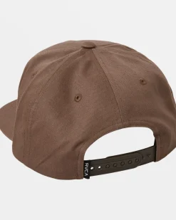 RVCA VA ALL THE WAY SNAPBACK HAT Wood Hot