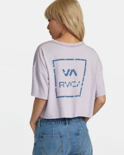 RVCA VA ALL THE WAY TEE Pastel Lilac Online