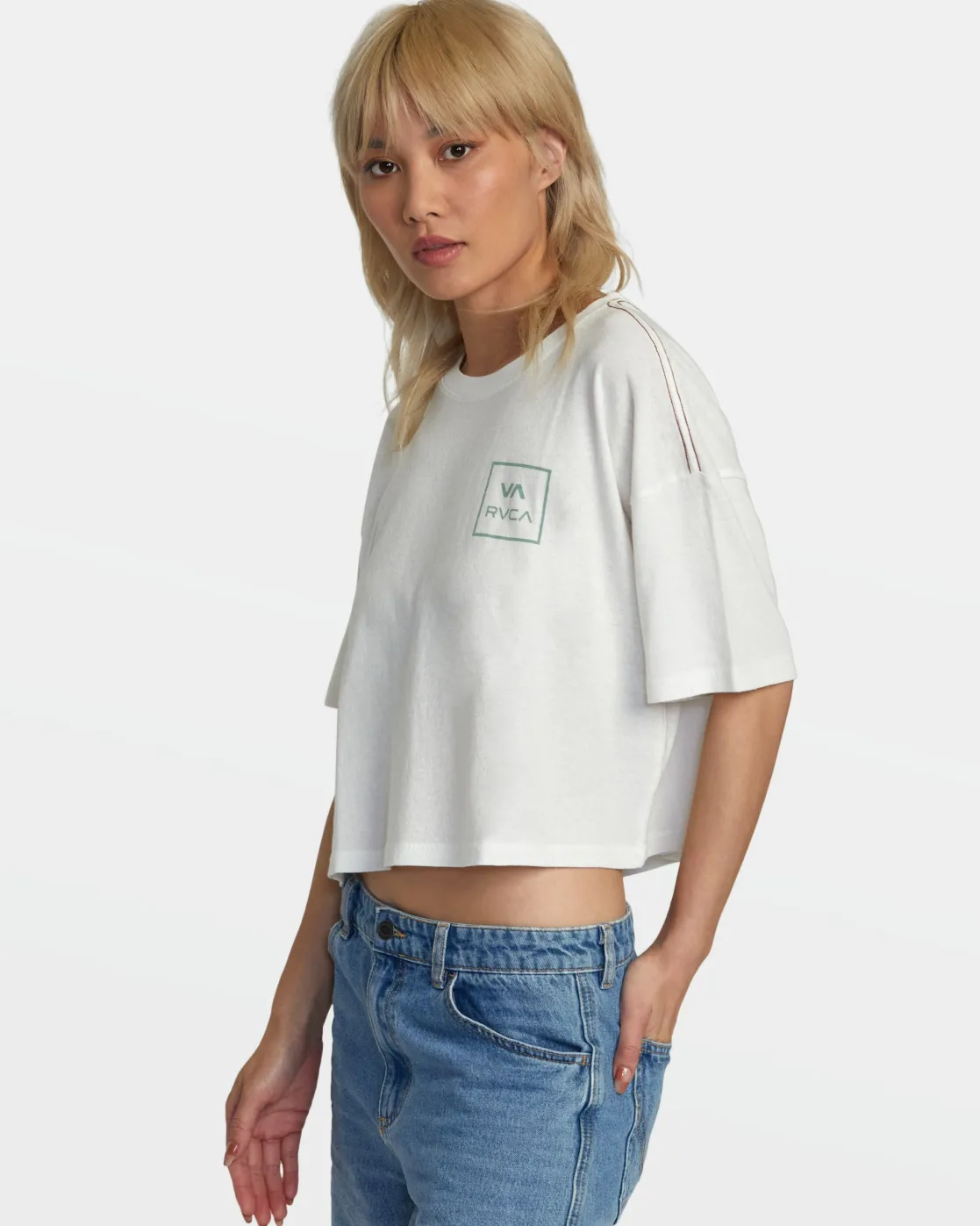 RVCA VA ALL THE WAY TEE Vintage White Hot