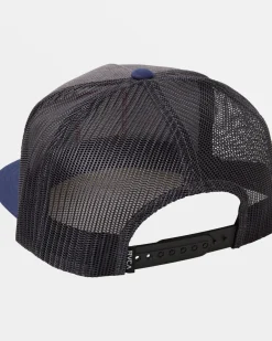 RVCA VA ALL THE WAY TRUCKER HAT Heather Charcoal/Navy