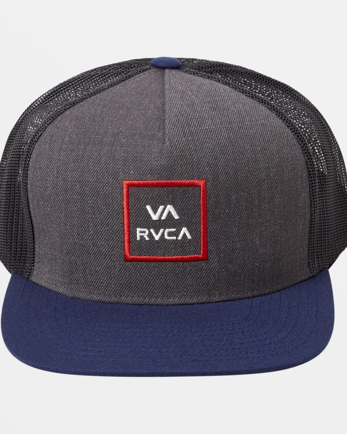 RVCA VA ALL THE WAY TRUCKER HAT Heather Charcoal/Navy