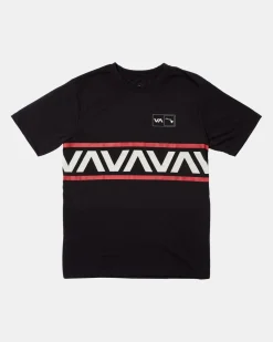 RVCA VA BANDED HAWAII TEE Black Sale