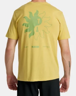 RVCA VA BLOOMIN TEE Sunset Gold