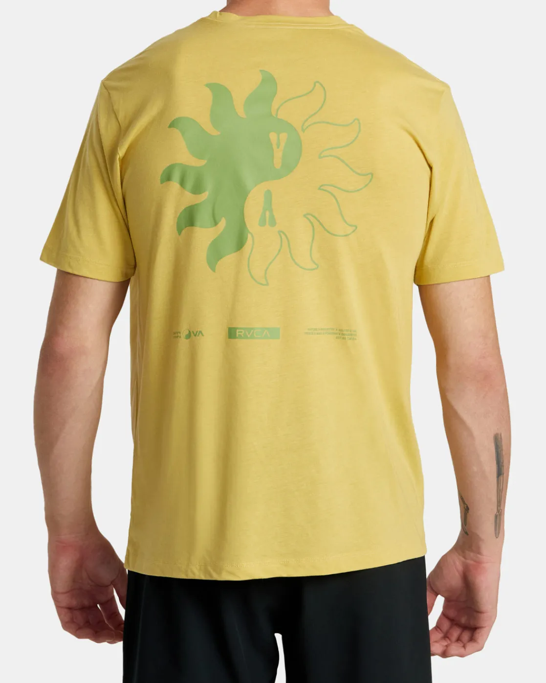 RVCA VA BLOOMIN TEE Sunset Gold