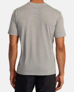 RVCA VA CIRCLE SPLITTER TEE Stone Clearance