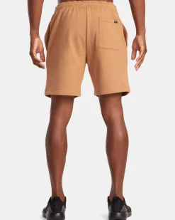 RVCA VA ESSENTIAL 18" SWEAT SHORTS Dark Khaki Discount