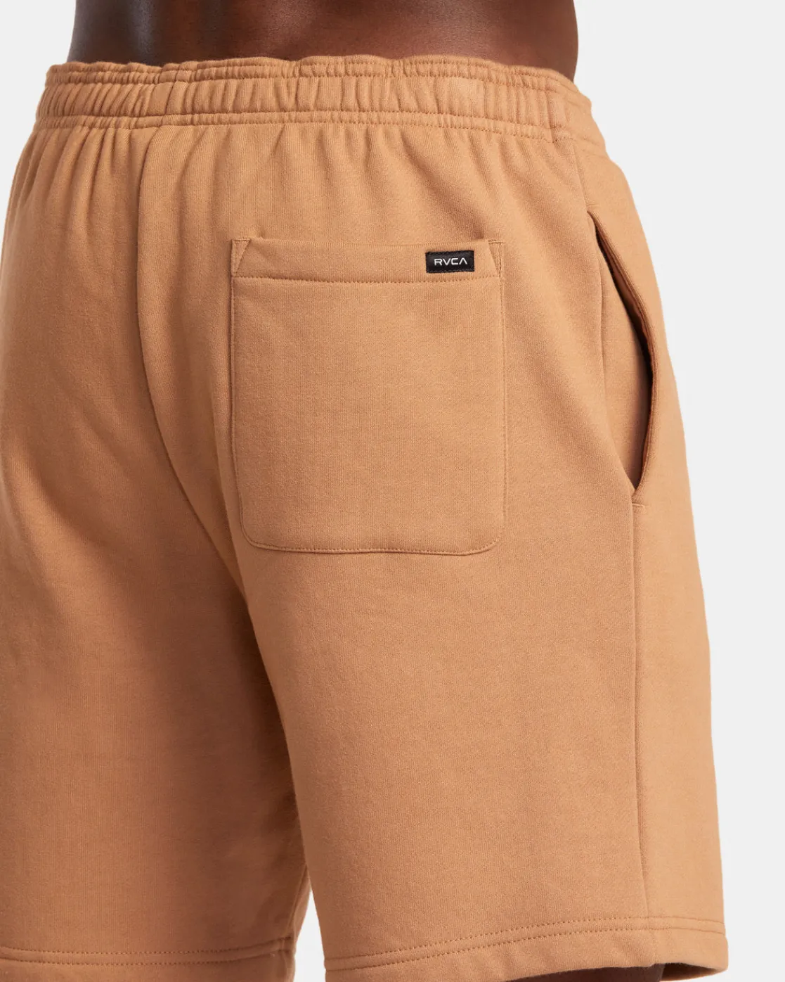 RVCA VA ESSENTIAL 18" SWEAT SHORTS Dark Khaki Discount