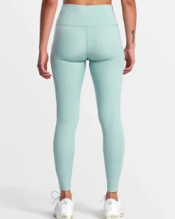 RVCA VA ESSENTIAL HIGH WAIST LEGGINGS Green Haze New