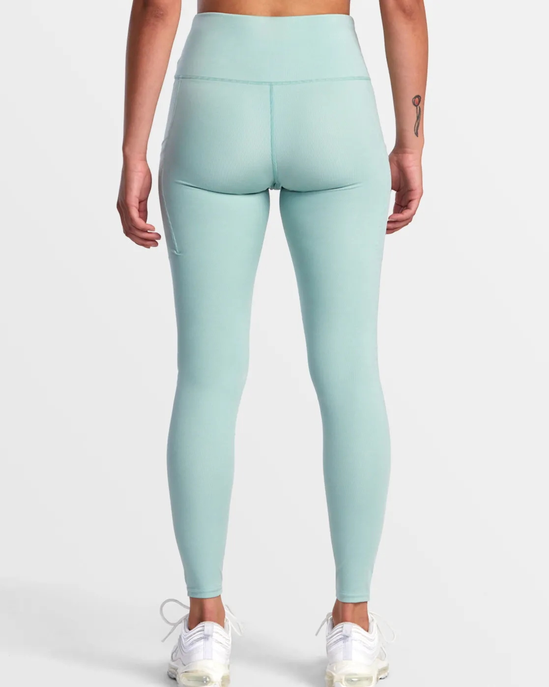 RVCA VA ESSENTIAL HIGH WAIST LEGGINGS Green Haze New