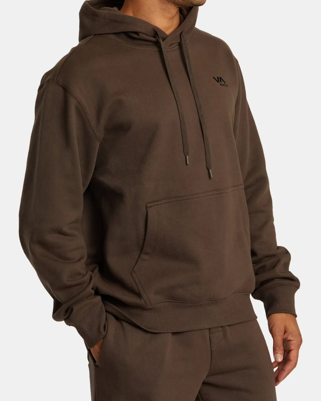 RVCA VA ESSENTIAL HOODIE Mocha Outlet