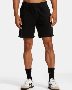 RVCA VA ESSENTIAL MICRO FLEECE SHORT 18" Black Online