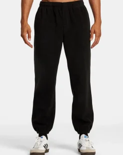 RVCA VA ESSENTIAL MICRO FLEECE PANT Black Clearance