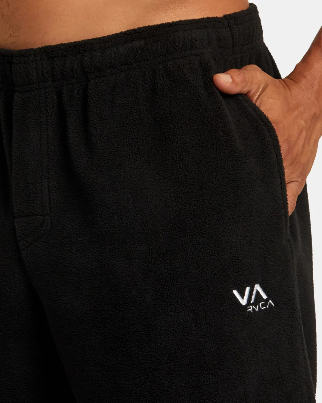 RVCA VA ESSENTIAL MICRO FLEECE PANT Black Clearance