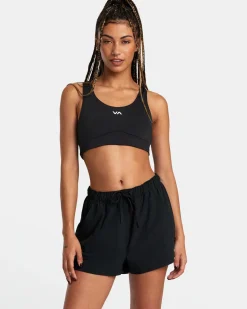 RVCA VA ESSENTIAL MID-RISE YOGGER X TECHNICAL TRAINING SHORTS Black Outlet