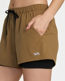 RVCA VA ESSENTIAL MID-RISE YOGGER X TECHNICAL TRAINING SHORTS Ermine Online