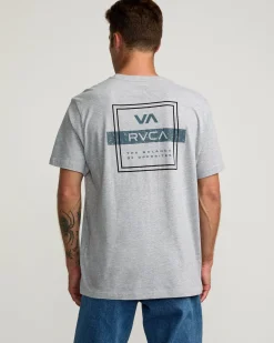 RVCA VA FORWARD SHORT SLEEVE TEE Athletic Heather Clearance