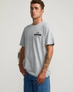 RVCA VA FORWARD SHORT SLEEVE TEE Athletic Heather Clearance