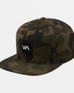 RVCA VA PATCH SNAPBACK HAT Camo New
