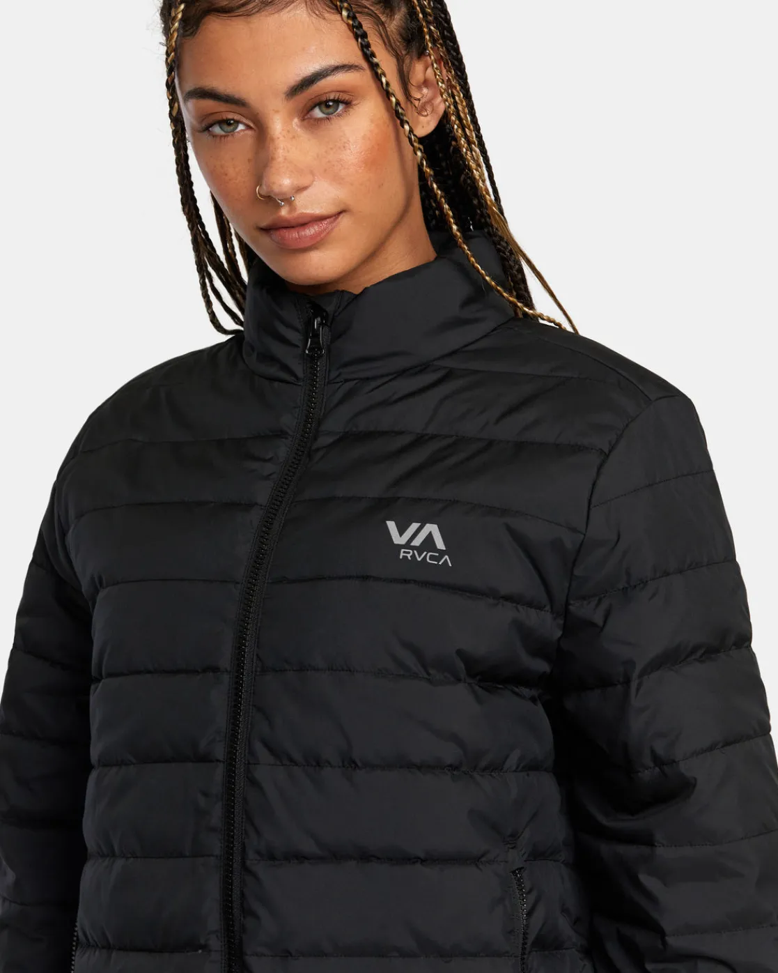 RVCA VA PUFFER JACKET Black Outlet