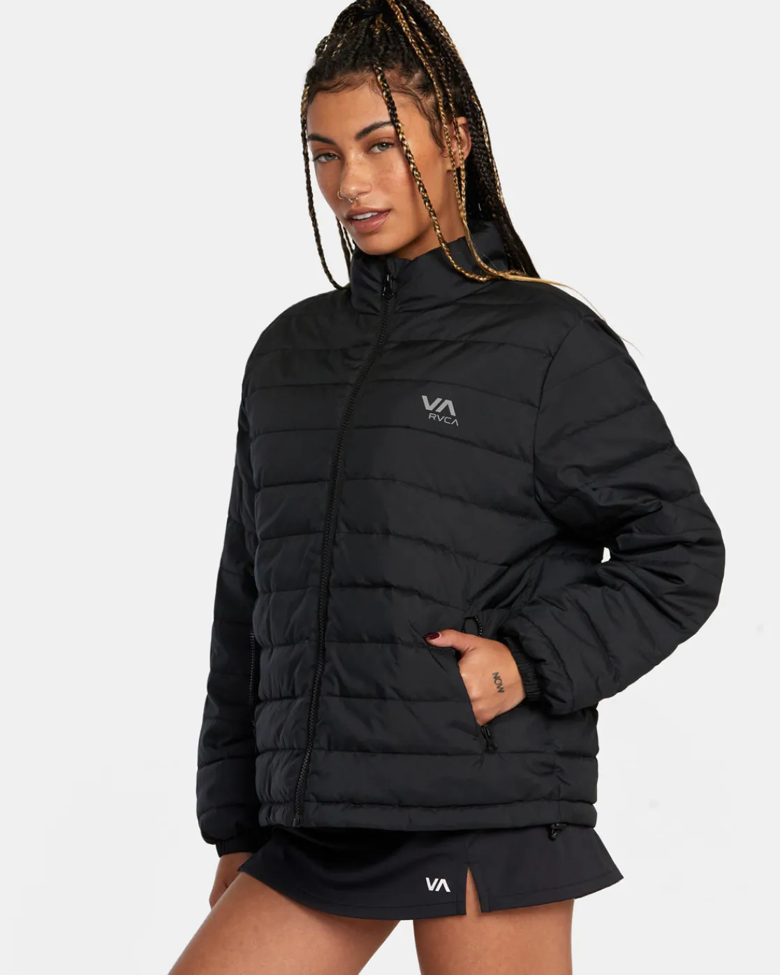 RVCA VA PUFFER JACKET Black Outlet