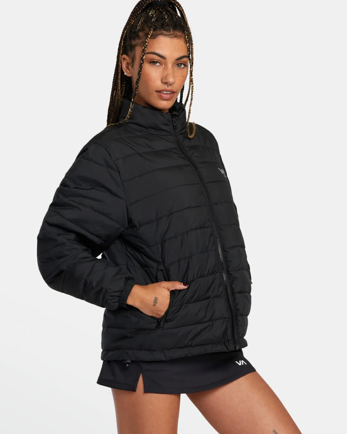 RVCA VA PUFFER JACKET Black Outlet