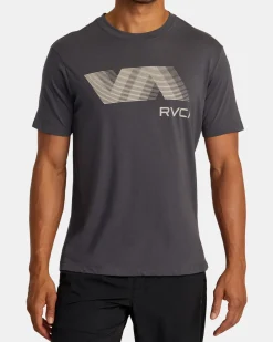 RVCA VA BLUR TEE Slate Hot