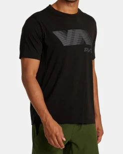 RVCA VA BLUR TEE Black 2 Clearance
