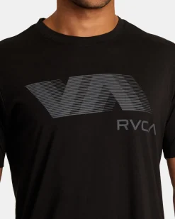 RVCA VA BLUR TEE Black 2 Clearance