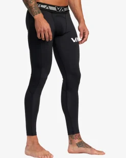 RVCA VA SPORT COMPRESSION TIGHTS Black Discount