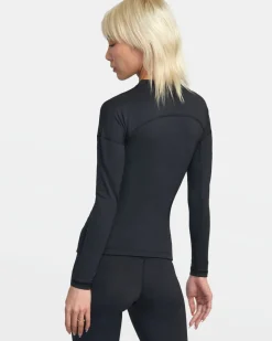 RVCA VA SPORT LONG SLEEVE COMPRESSION TOP Black Outlet