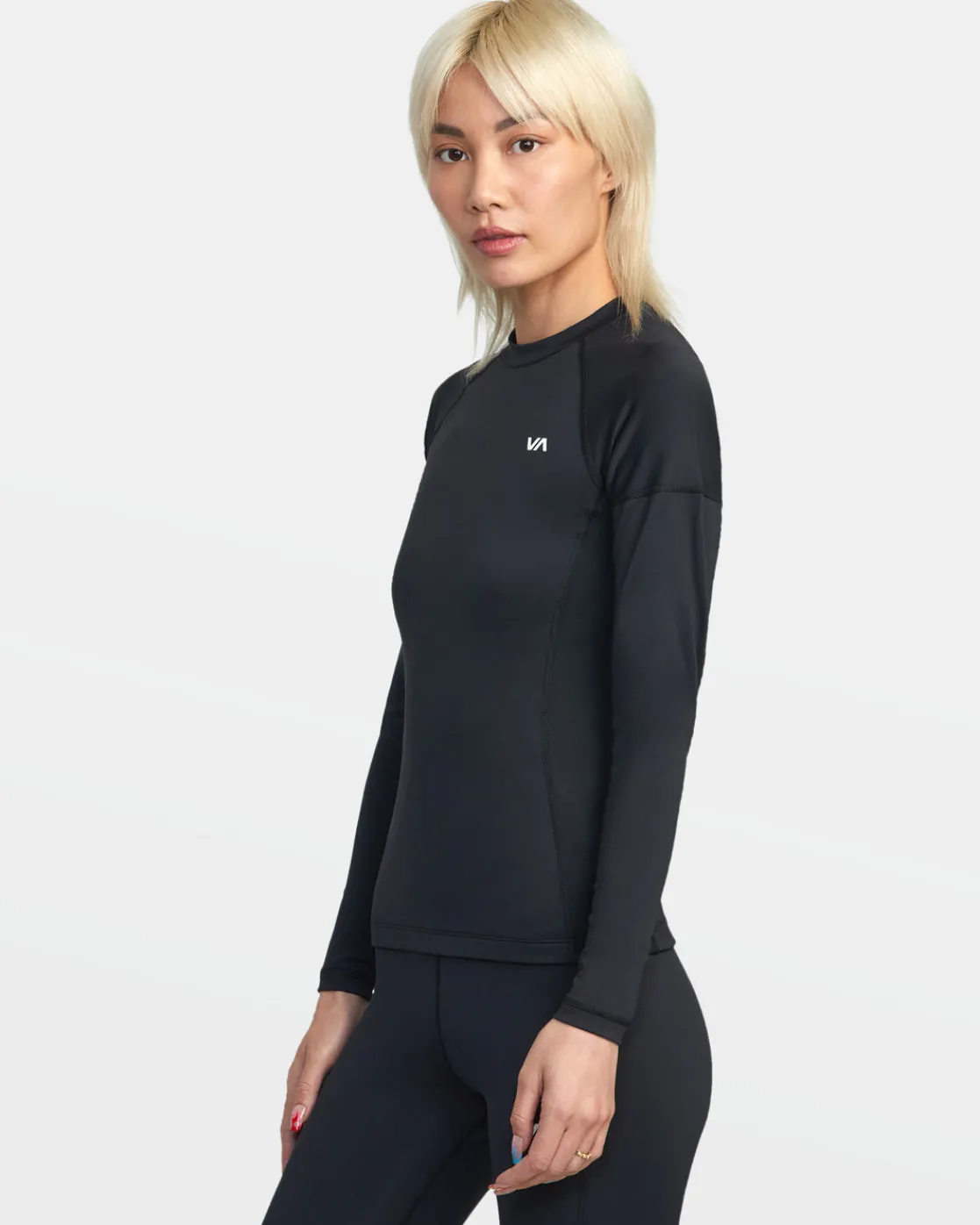 RVCA VA SPORT LONG SLEEVE COMPRESSION TOP Black Outlet