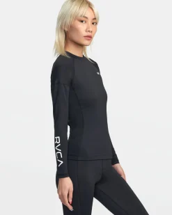 RVCA VA SPORT LONG SLEEVE COMPRESSION TOP Black Outlet