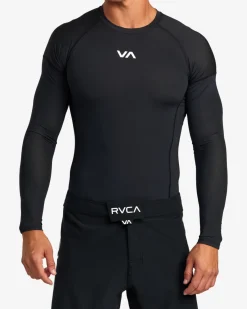 RVCA VA SPORT LONG SLEEVE RASHGUARD Black Outlet