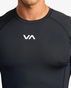 RVCA VA SPORT LONG SLEEVE RASHGUARD Black Outlet