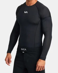 RVCA VA SPORT LONG SLEEVE RASHGUARD Black Outlet