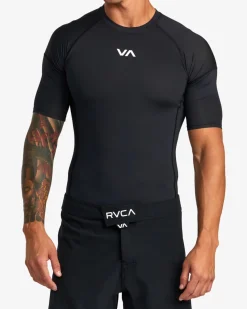 RVCA VA SPORT SHORT SLEEVE RASHGUARD Black Online