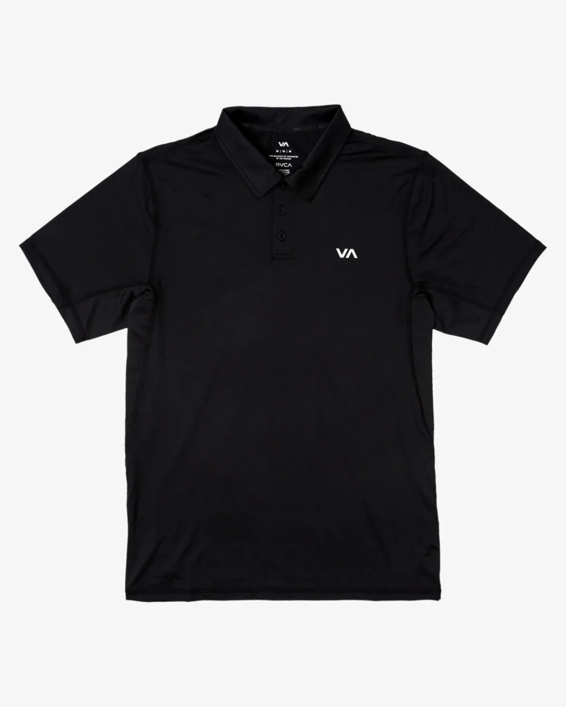 RVCA VA SPORT VENT TECHNICAL POLO SHIRT Black Hot
