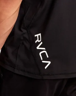 RVCA VA SPORT VENT TECHNICAL POLO SHIRT Black Hot
