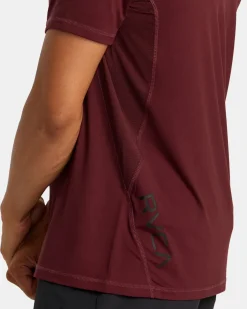 RVCA VA SPORT VENT TECHNICAL POLO SHIRT Plum Outlet