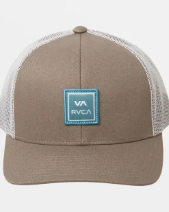 RVCA VA STATION TRUCKER HAT Wood New