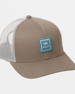 RVCA VA STATION TRUCKER HAT Wood New