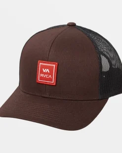 RVCA VA STATION TRUCKER HAT Bombay Brown Best