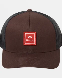 RVCA VA STATION TRUCKER HAT Bombay Brown Best